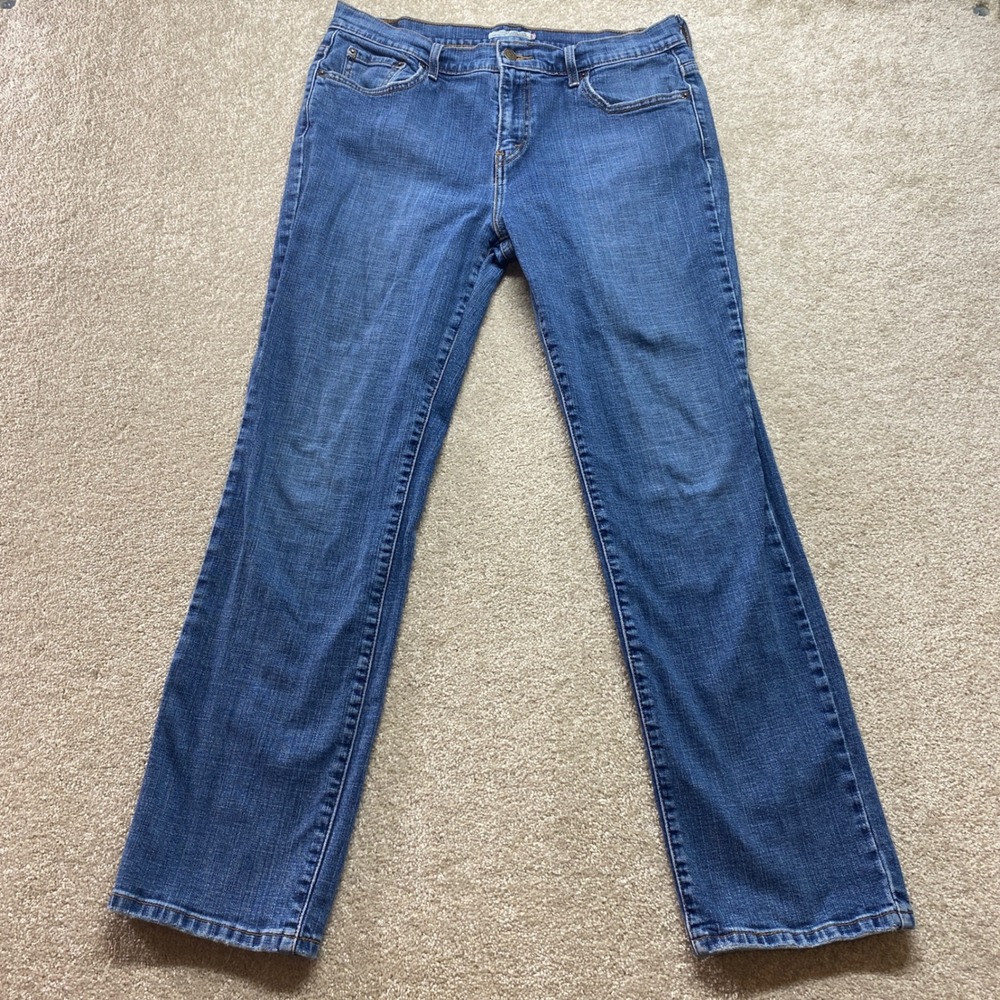 Levis 505 Jeans Womens 12M Blue Straight‎ Leg Denim Classic Casual